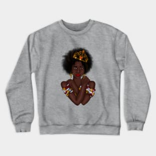 Afro Queen, Proud African Woman Crewneck Sweatshirt